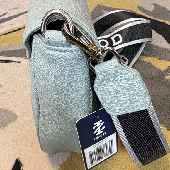 IZOD Light Green Crossbody Bag with Black Strap - Picture 7 of 7